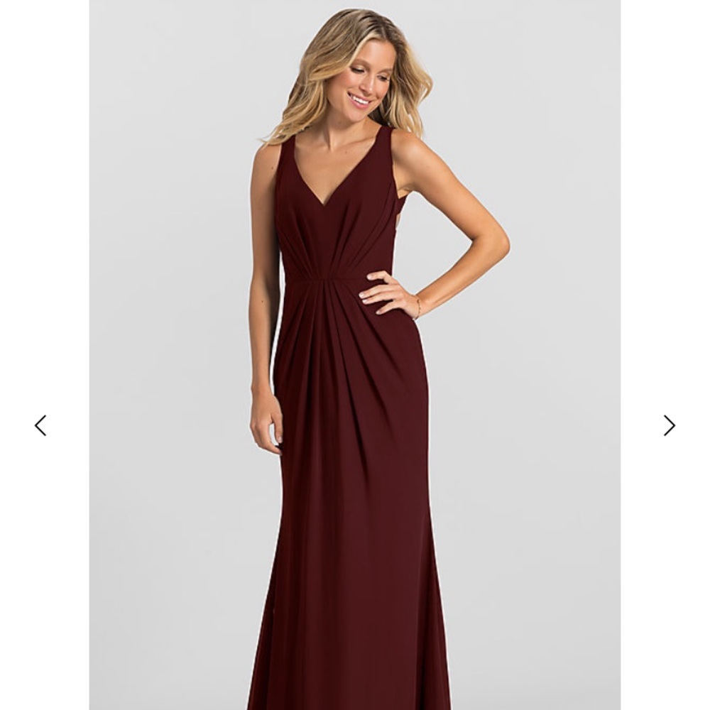 Burgundy bridesmaid dress